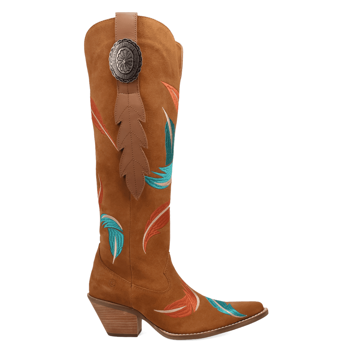 PRODUCT SHOT FLY AWAY SUEDE LEATHER BOOT AT 90 DEGREE INSIDE ANGLE