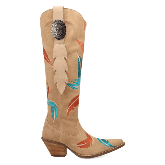 PRODUCT SHOT FLY AWAY SUEDE LEATHER BOOT AT 90 DEGREE INSIDE ANGLE