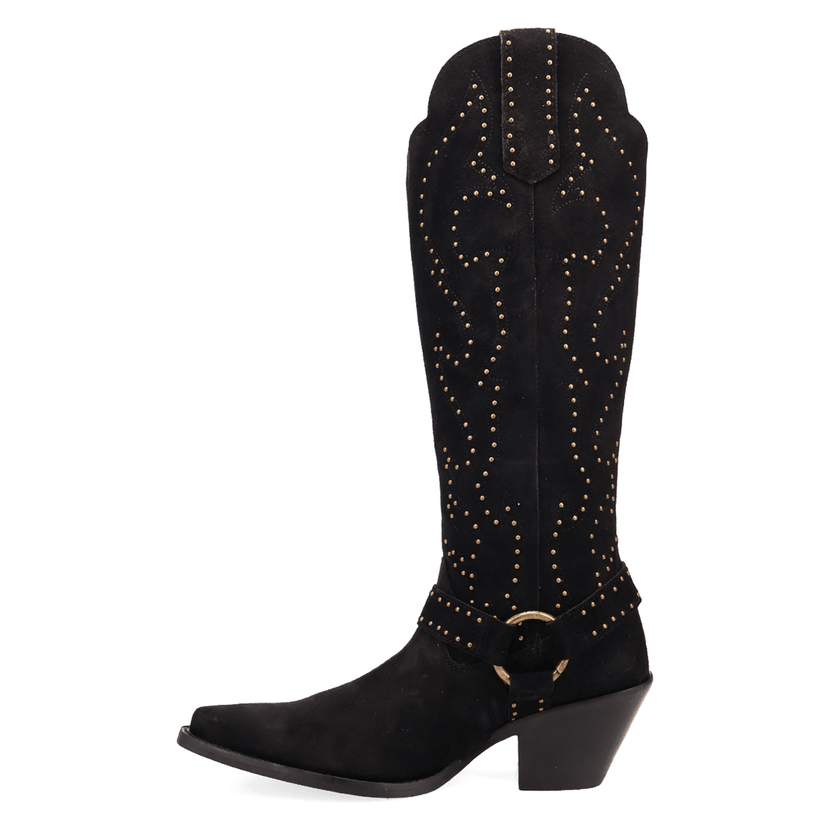 PRODUCT SHOT WICKED LEATHER BOOT AT 135 DEGREE OUTSIDE ANGLE