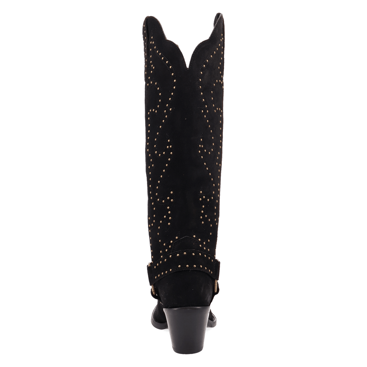 PRODUCT SHOT WICKED LEATHER BOOT AT 180 DEGREE BACK ANGLE