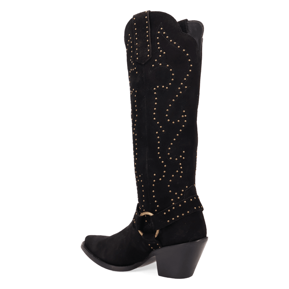 PRODUCT SHOT WICKED LEATHER BOOT AT 270 DEGREE ANGLE