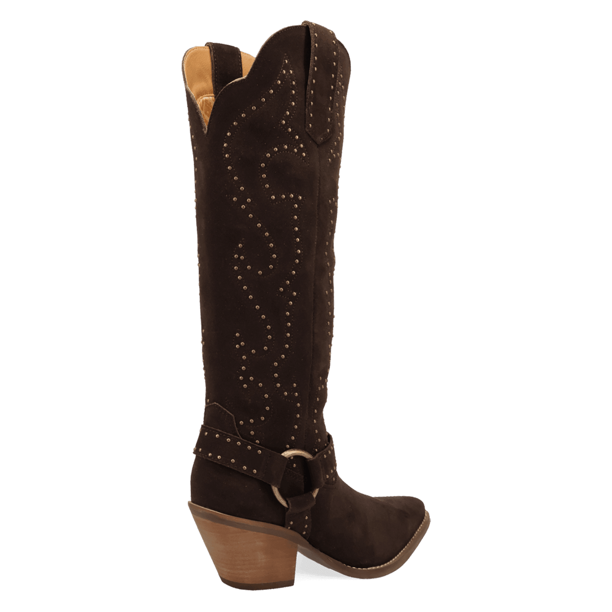 PRODUCT SHOT WICKED LEATHER BOOT AT 315 DEGREE ANGLE
