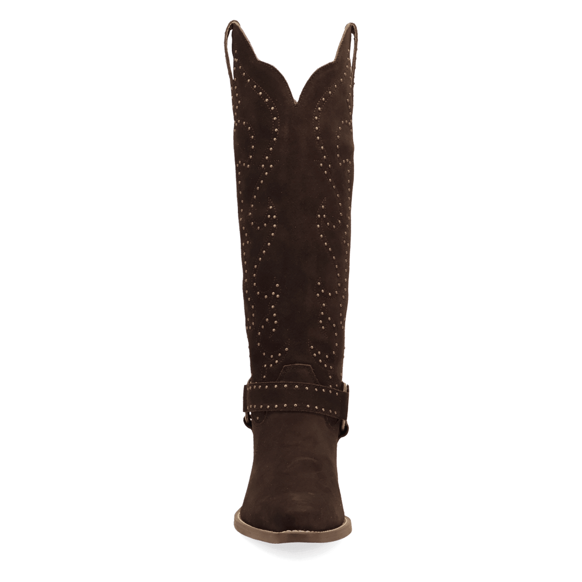 PRODUCT SHOT WICKED LEATHER BOOT AT FRONT ANGLE