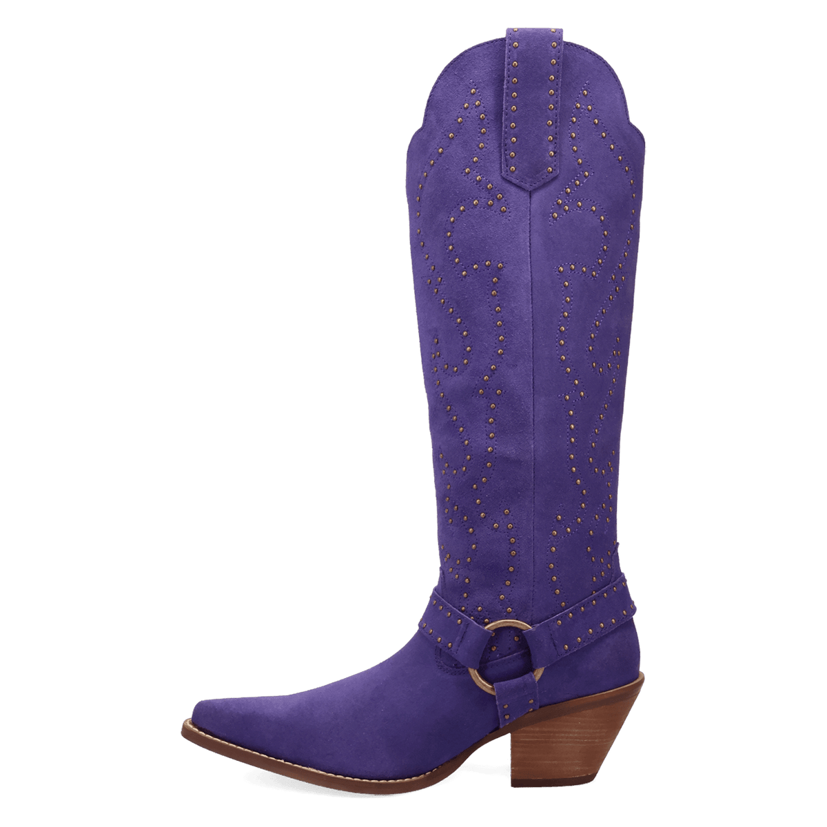 PRODUCT SHOT WICKED LEATHER BOOT AT 135 DEGREE OUTSIDE ANGLE