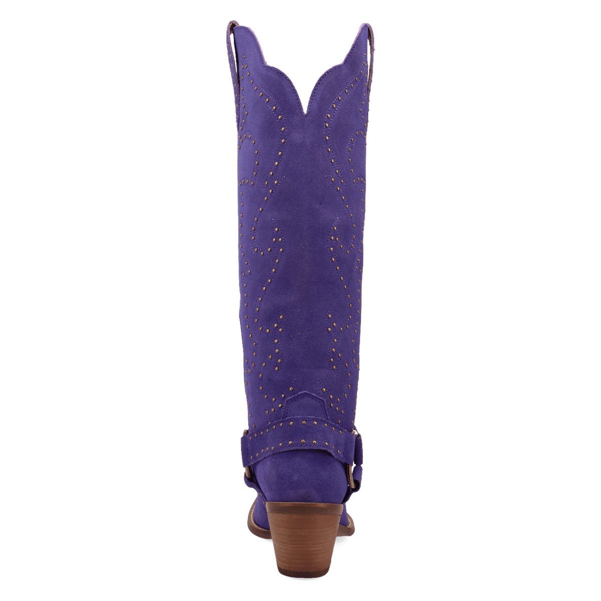 PRODUCT SHOT WICKED LEATHER BOOT AT 180 DEGREE BACK ANGLE