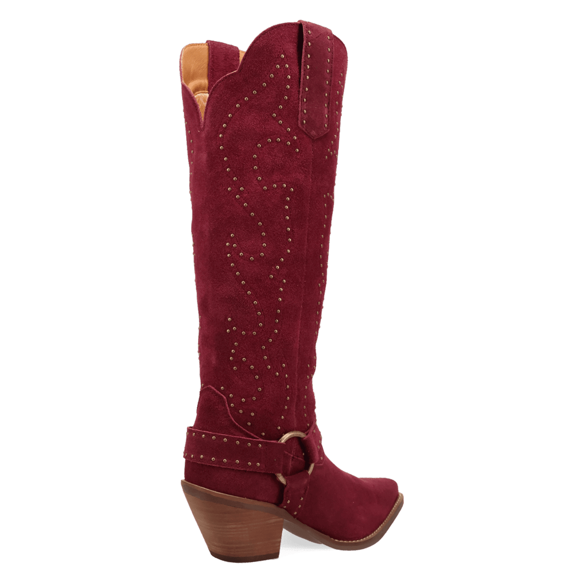 PRODUCT SHOT WICKED LEATHER BOOT AT 315 DEGREE ANGLE