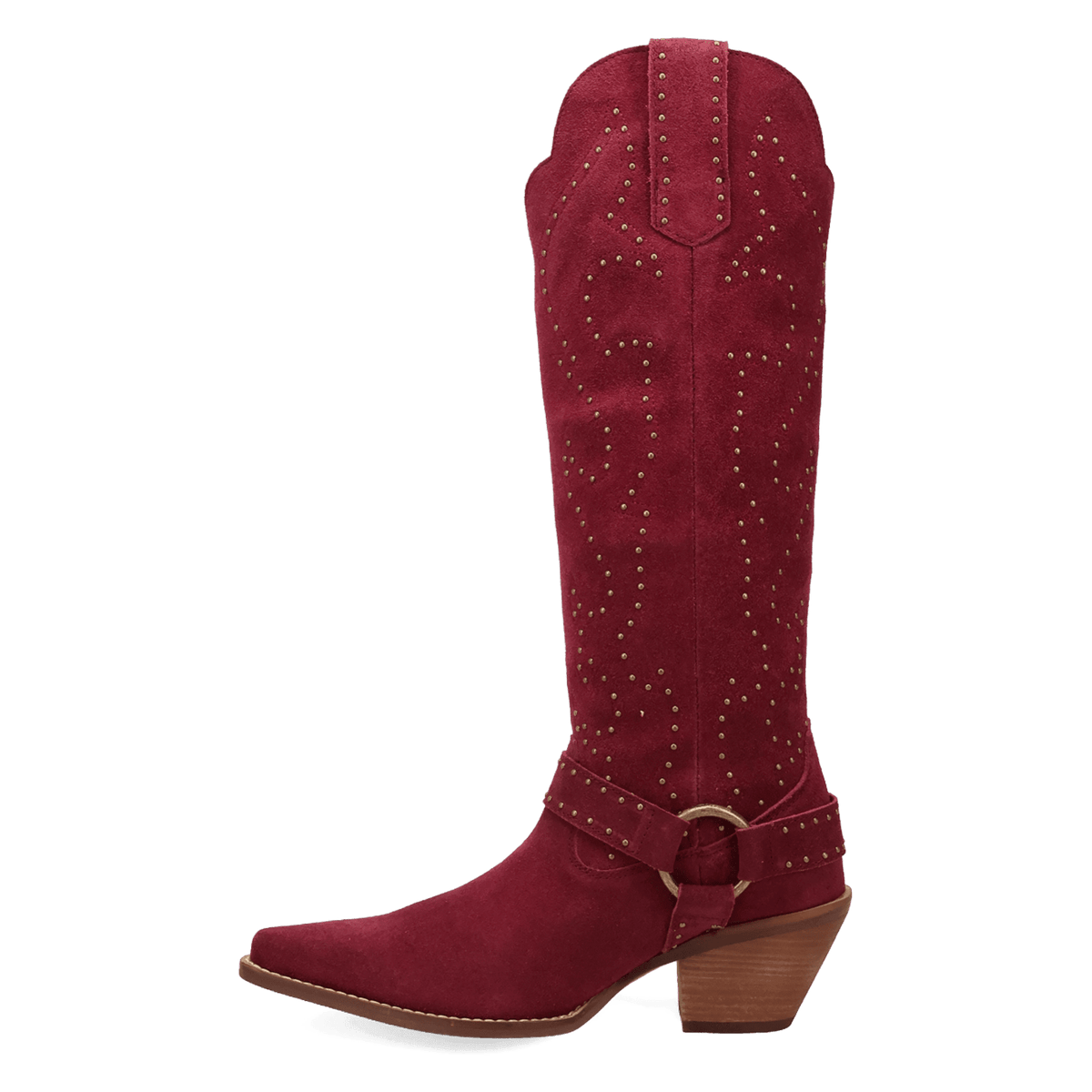 PRODUCT SHOT WICKED LEATHER BOOT AT 135 DEGREE OUTSIDE ANGLE