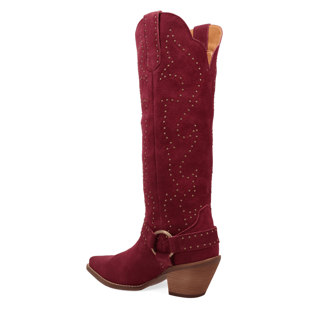 PRODUCT SHOT WICKED LEATHER BOOT AT 270 DEGREE ANGLE