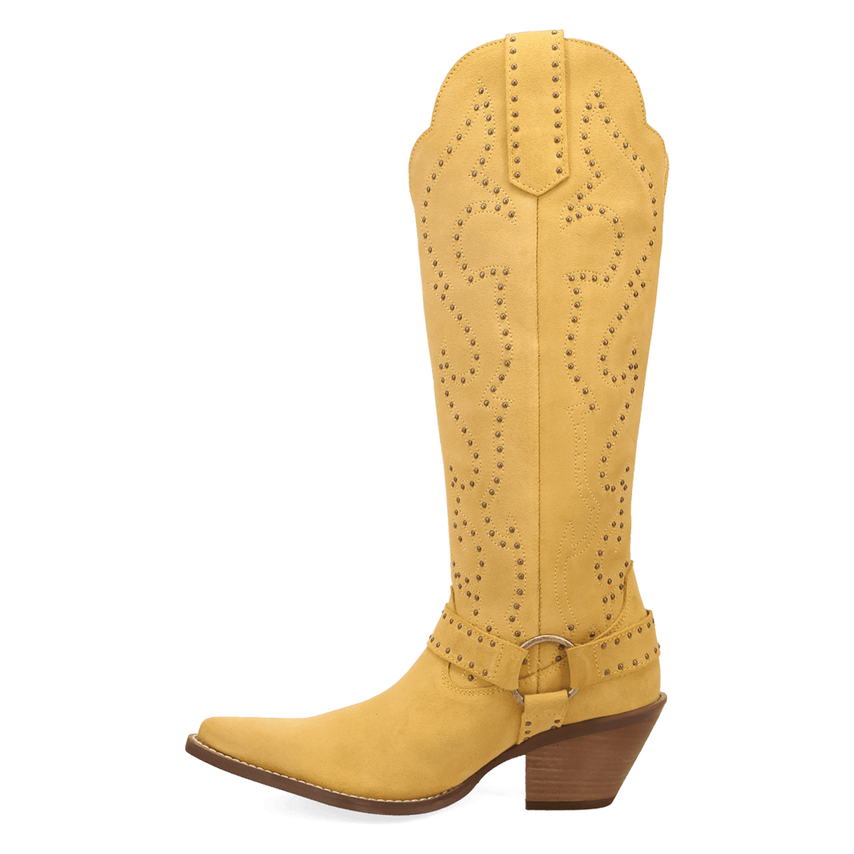 PRODUCT SHOT WICKED LEATHER BOOT AT 135 DEGREE OUTSIDE ANGLE