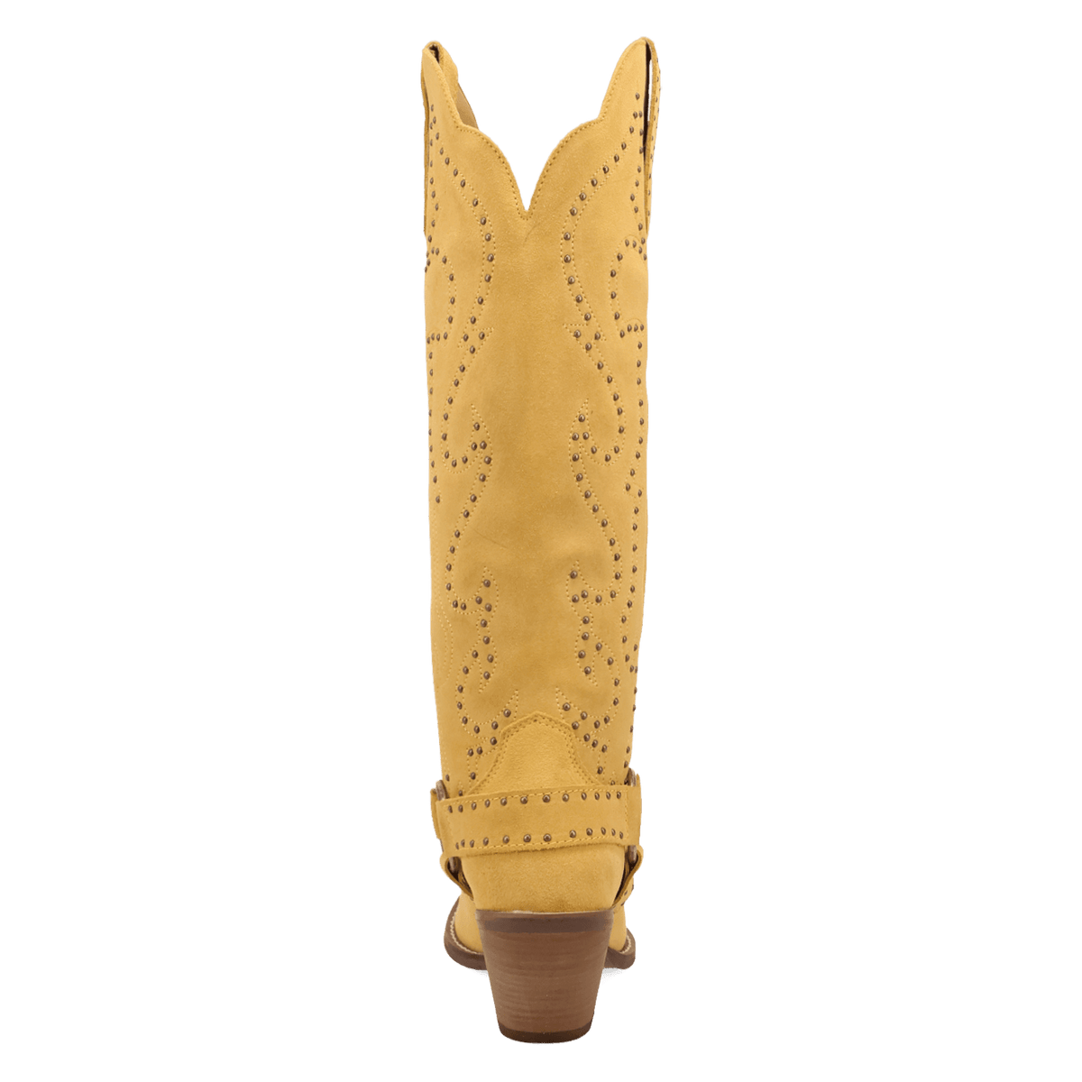 PRODUCT SHOT WICKED LEATHER BOOT AT 180 DEGREE BACK ANGLE