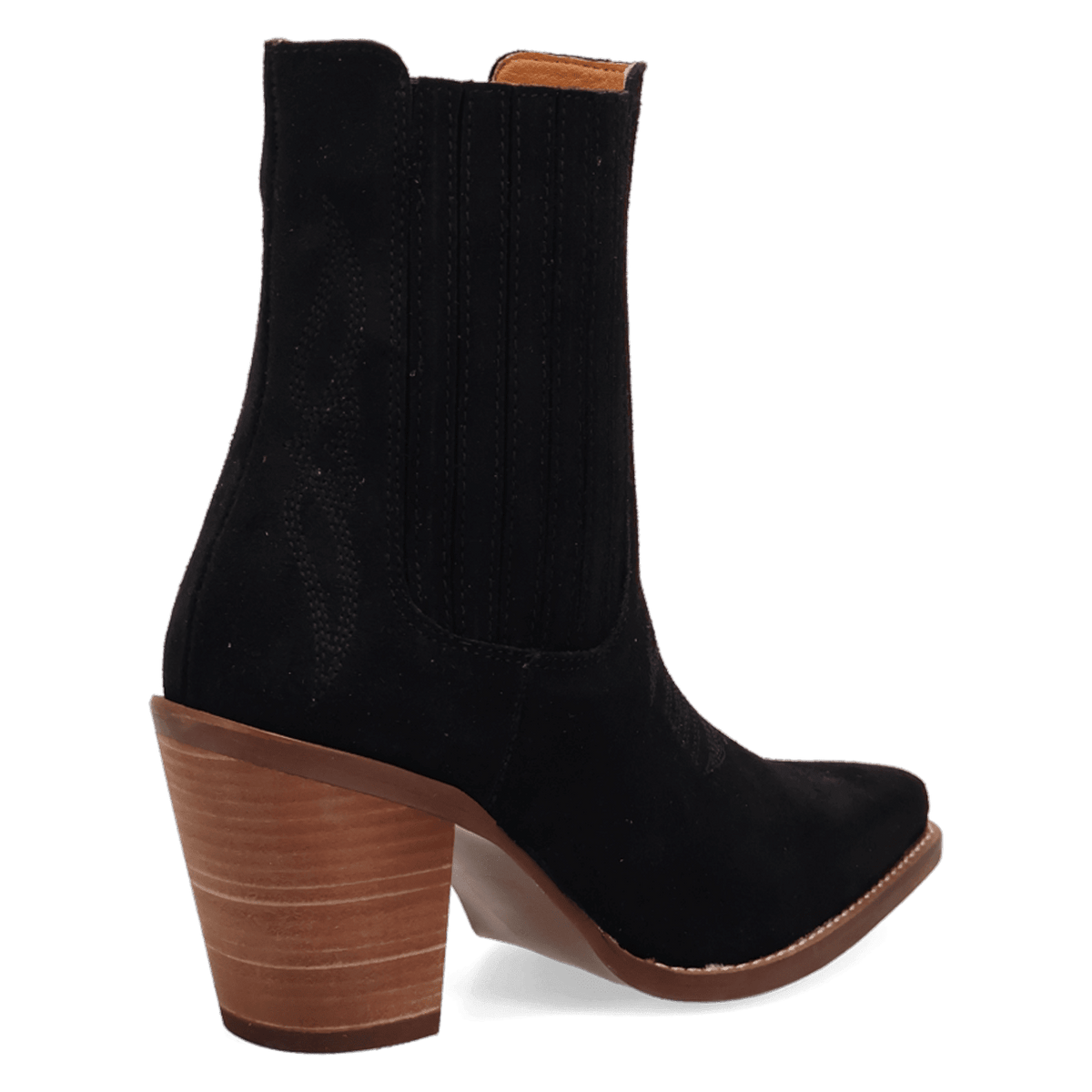 PRODUCT SHOT PALOMA SUEDE LEATHER BOOTIE AT 315 DEGREE ANGLE
