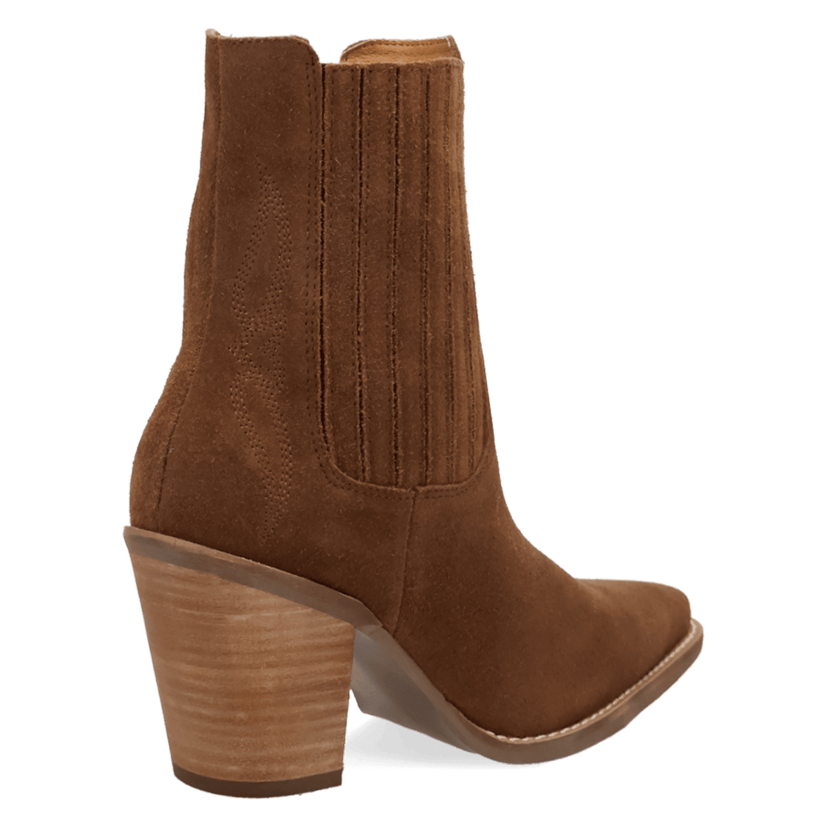 PRODUCT SHOT PALOMA SUEDE LEATHER BOOTIE AT 315 DEGREE ANGLE