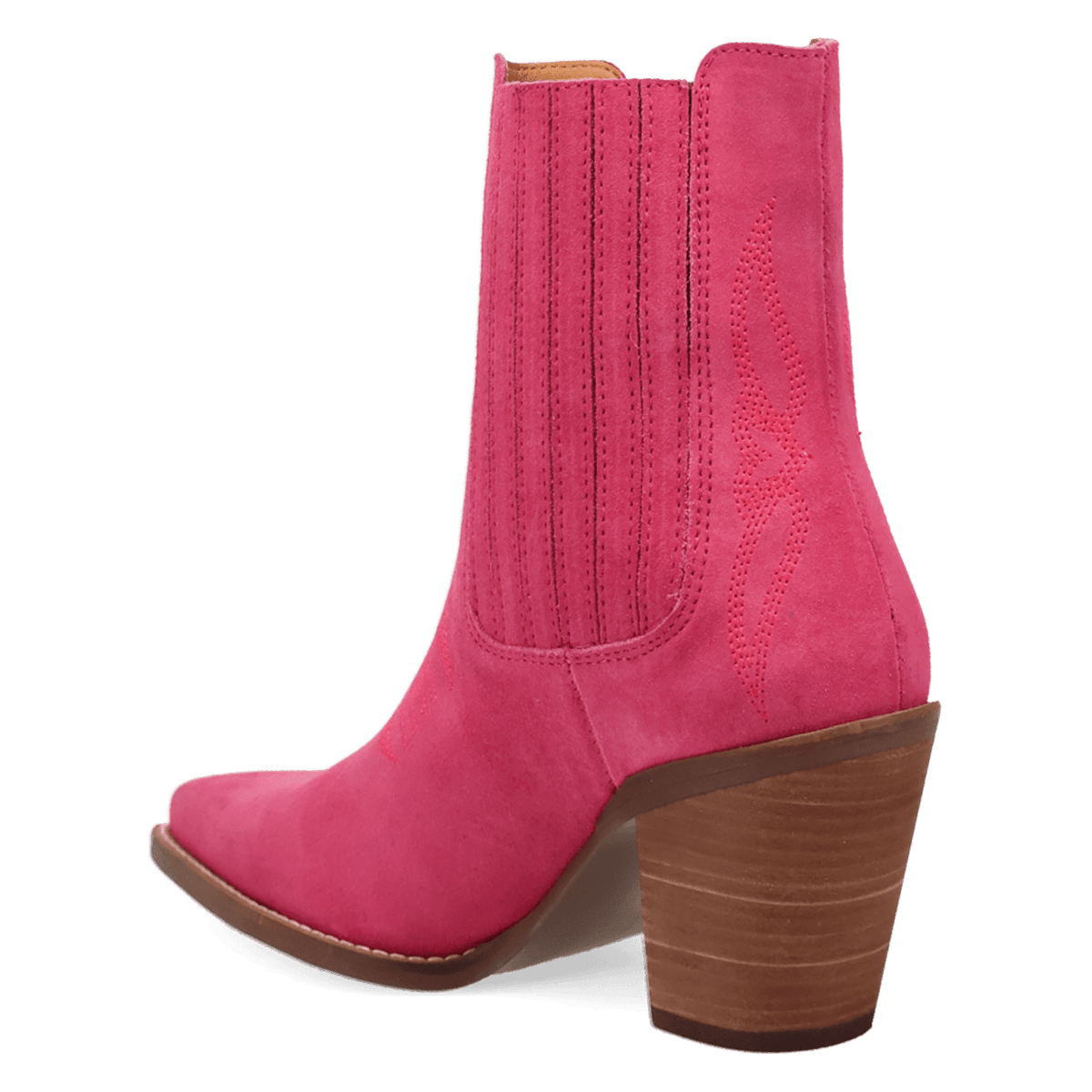PRODUCT SHOT PALOMA SUEDE LEATHER BOOTIE AT 270 DEGREE ANGLE