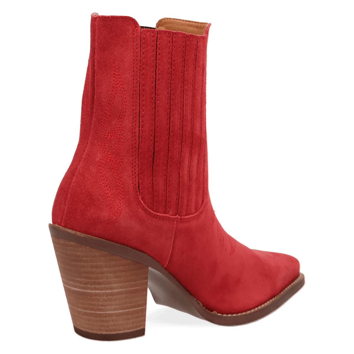 PRODUCT SHOT PALOMA SUEDE LEATHER BOOTIE AT 315 DEGREE ANGLE