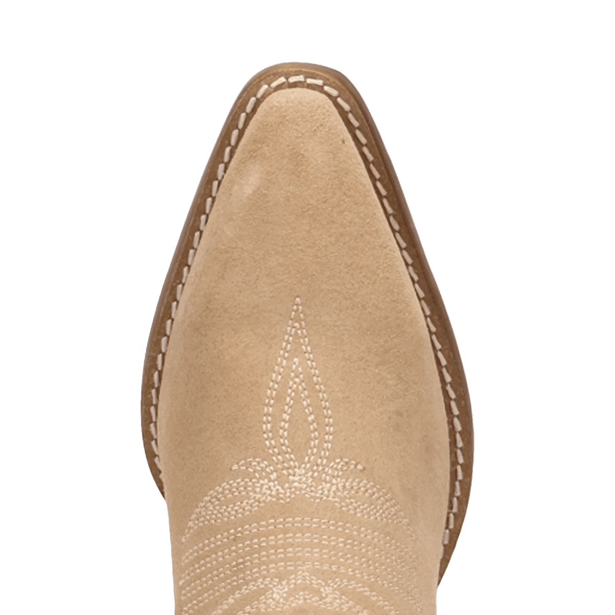 PRODUCT SHOT PALOMA SUEDE LEATHER BOOTIE AT TOE ANGLE