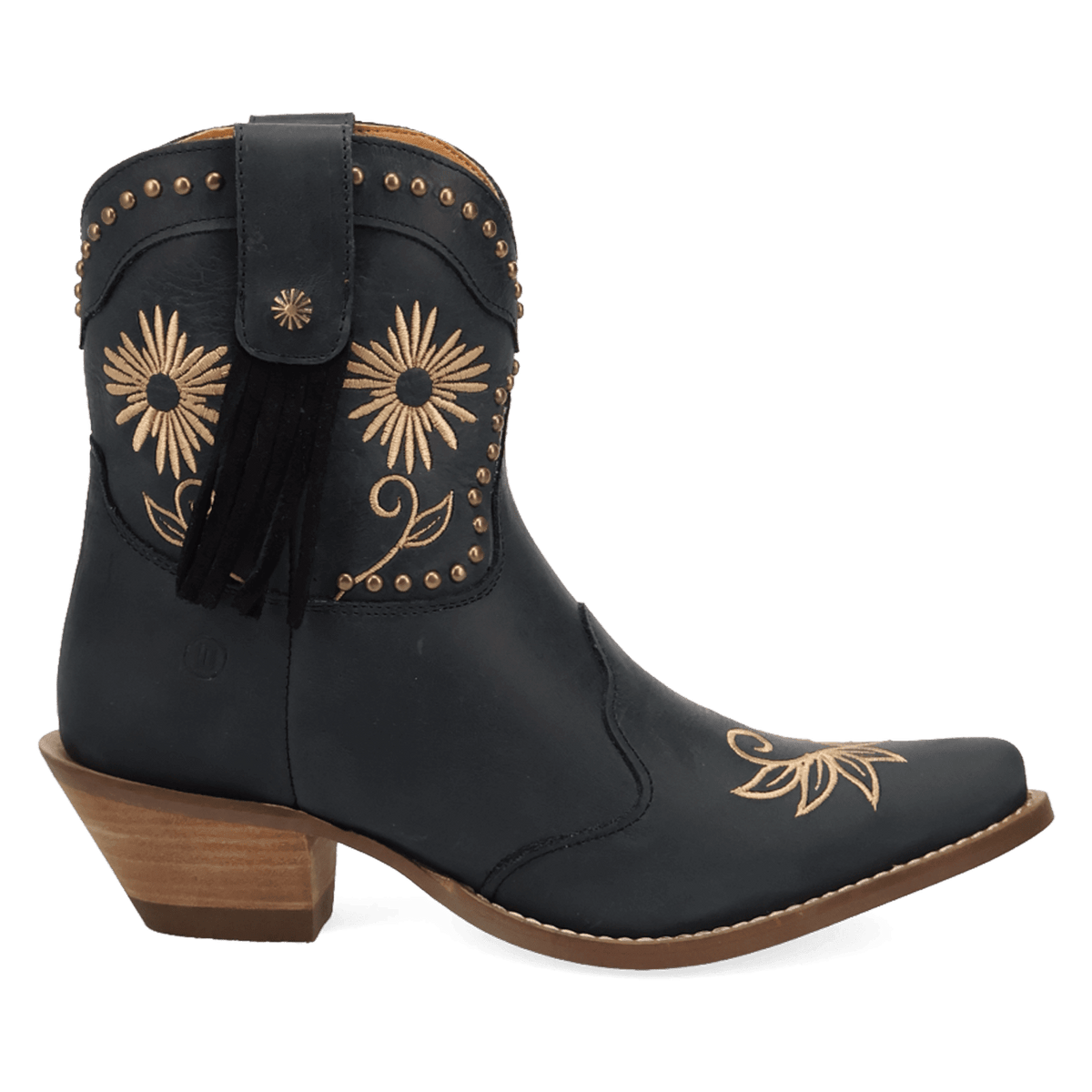 PRODUCT SHOT COUNTRY CUTE LEATHER BOOTIE AT 90 DEGREE INSIDE ANGLE