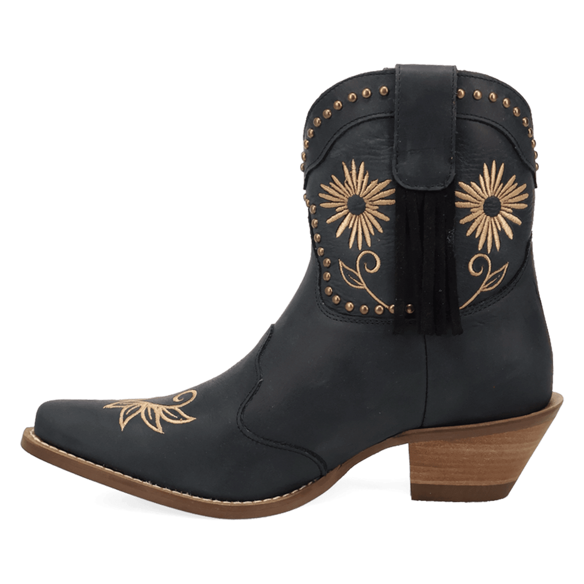 PRODUCT SHOT COUNTRY CUTE LEATHER BOOTIE AT 135 DEGREE OUTSIDE ANGLE