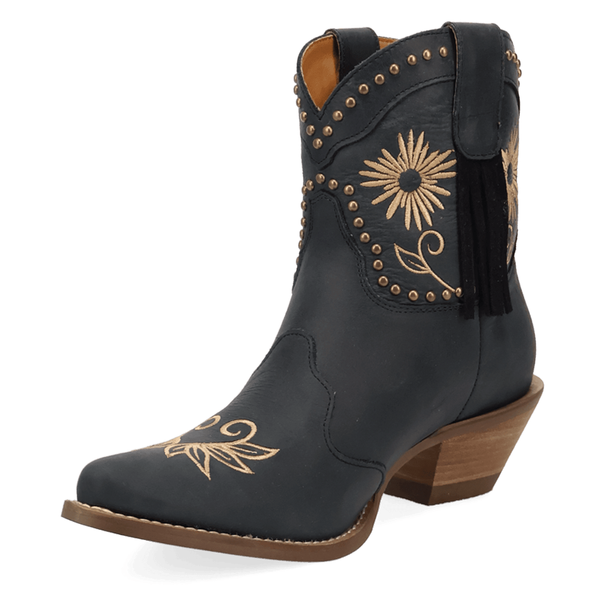 PRODUCT SHOT COUNTRY CUTE LEATHER BOOTIE AT 225 DEGREE ANGLE