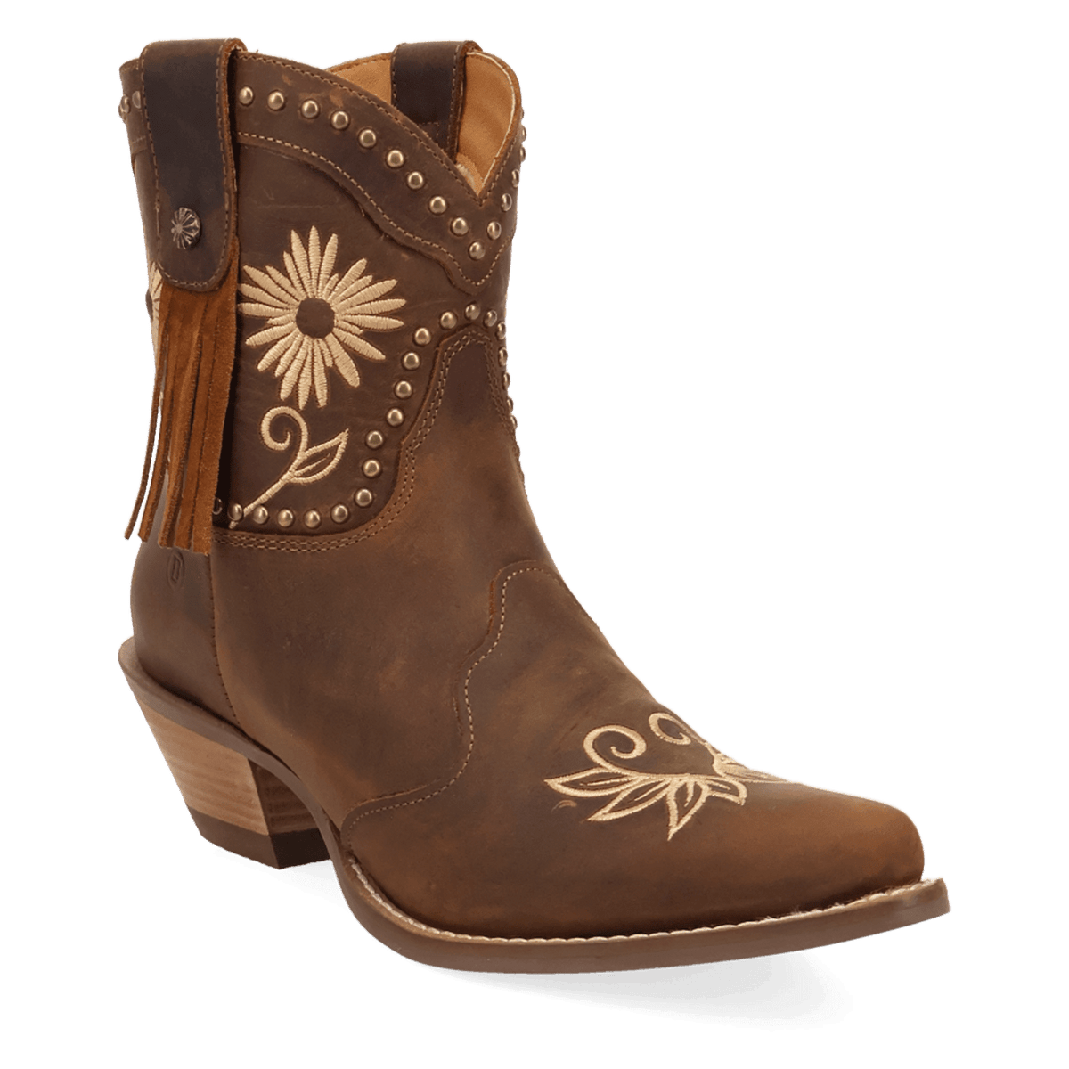 PRODUCT SHOT COUNTRY CUTE LEATHER BOOTIE AT 45 DEGREE ANGLE