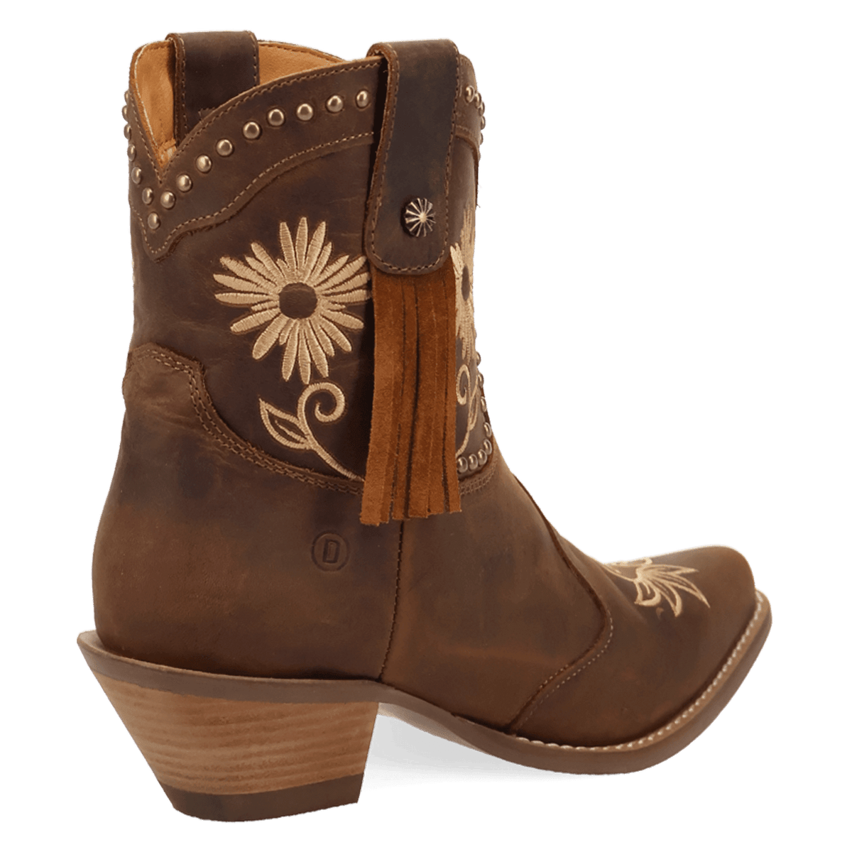 PRODUCT SHOT COUNTRY CUTE LEATHER BOOTIE AT 315 DEGREE ANGLE