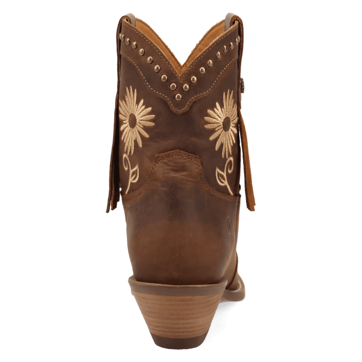 PRODUCT SHOT COUNTRY CUTE LEATHER BOOTIE AT 180 DEGREE BACK ANGLE