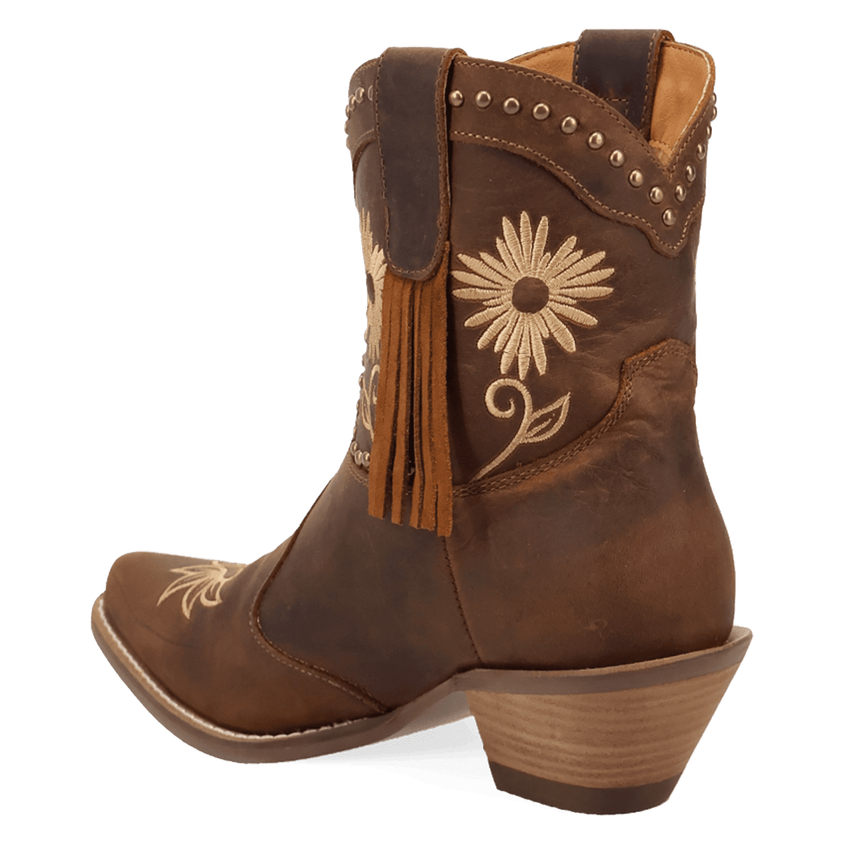PRODUCT SHOT COUNTRY CUTE LEATHER BOOTIE AT 270 DEGREE ANGLE