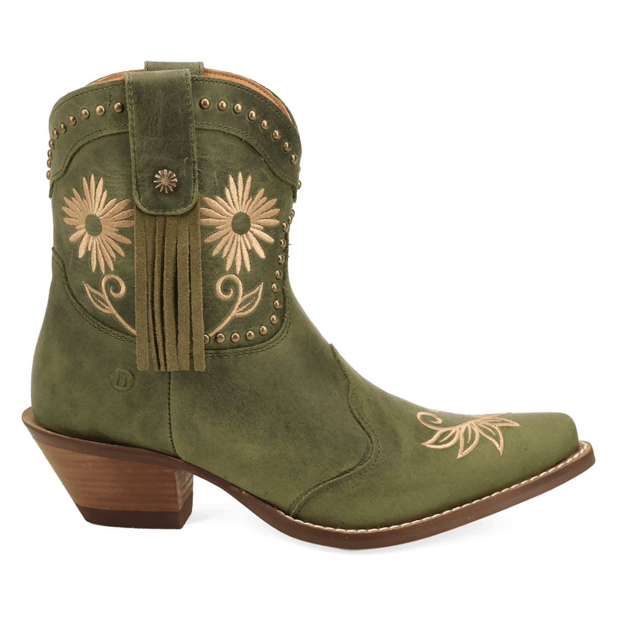 PRODUCT SHOT COUNTRY CUTE LEATHER BOOTIE AT 90 DEGREE INSIDE ANGLE
