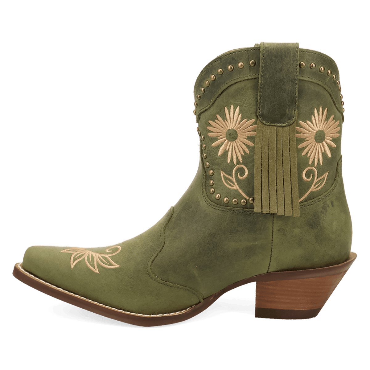 PRODUCT SHOT COUNTRY CUTE LEATHER BOOTIE AT 135 DEGREE OUTSIDE ANGLE