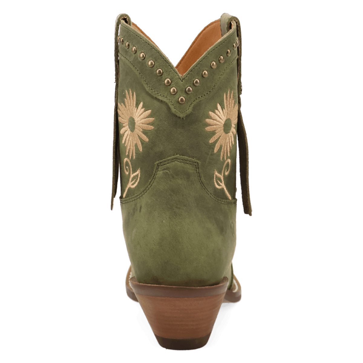 PRODUCT SHOT COUNTRY CUTE LEATHER BOOTIE AT 180 DEGREE BACK ANGLE