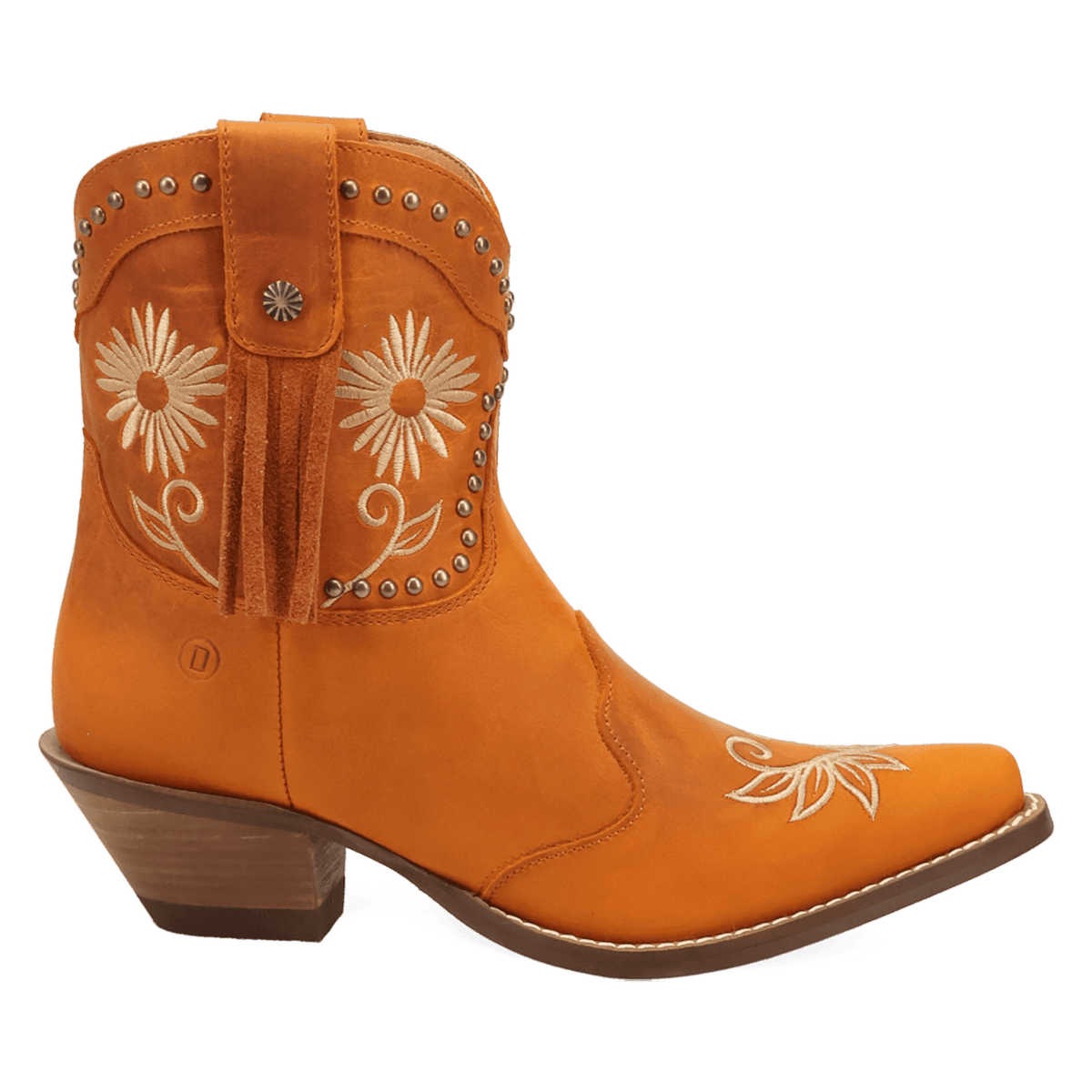 PRODUCT SHOT COUNTRY CUTE LEATHER BOOTIE AT 90 DEGREE INSIDE ANGLE