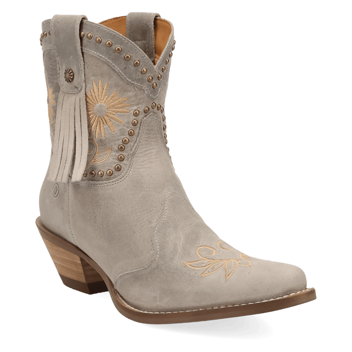 PRODUCT SHOT COUNTRY CUTE LEATHER BOOTIE AT 45 DEGREE ANGLE