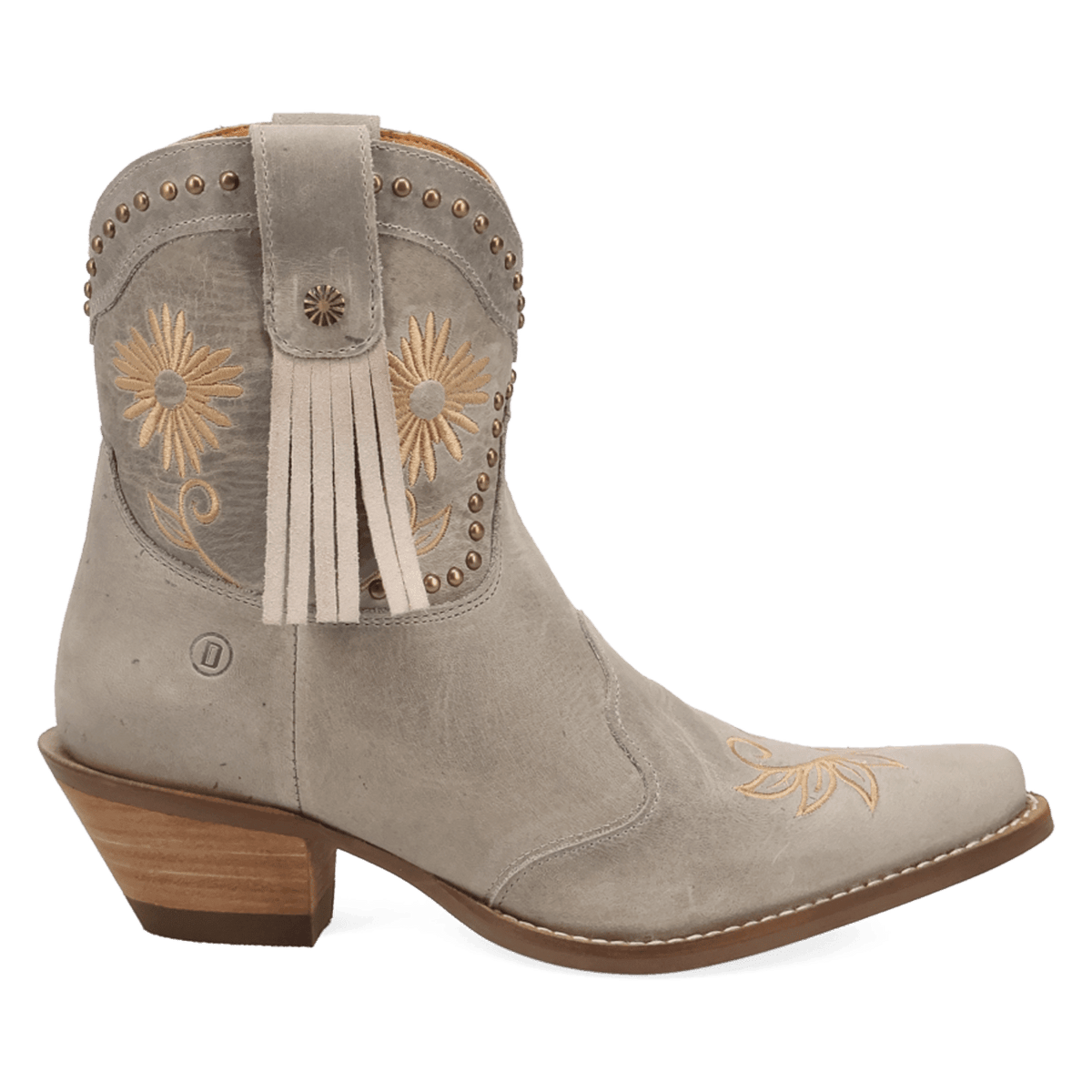 PRODUCT SHOT COUNTRY CUTE LEATHER BOOTIE AT 90 DEGREE INSIDE ANGLE