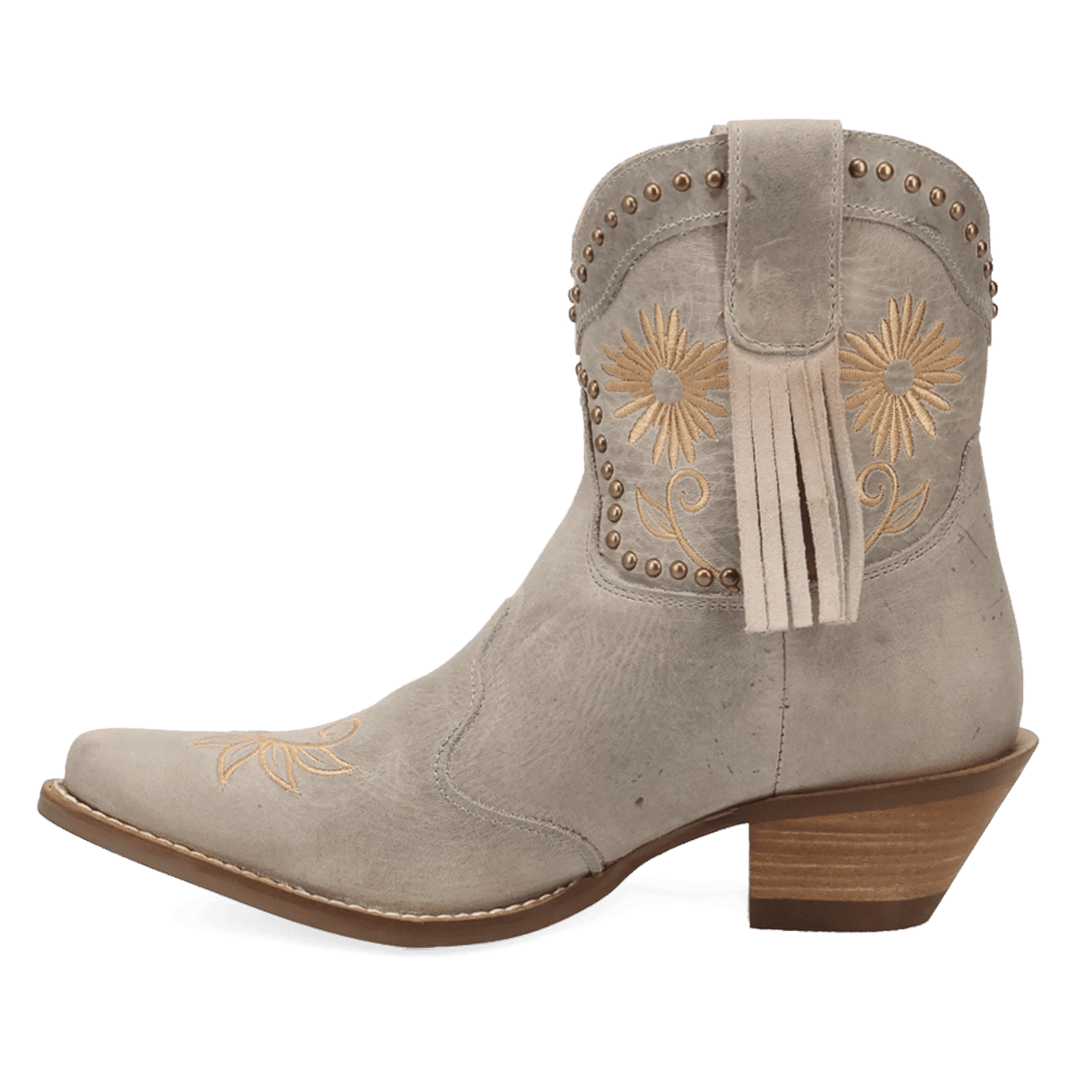 PRODUCT SHOT COUNTRY CUTE LEATHER BOOTIE AT 135 DEGREE OUTSIDE ANGLE