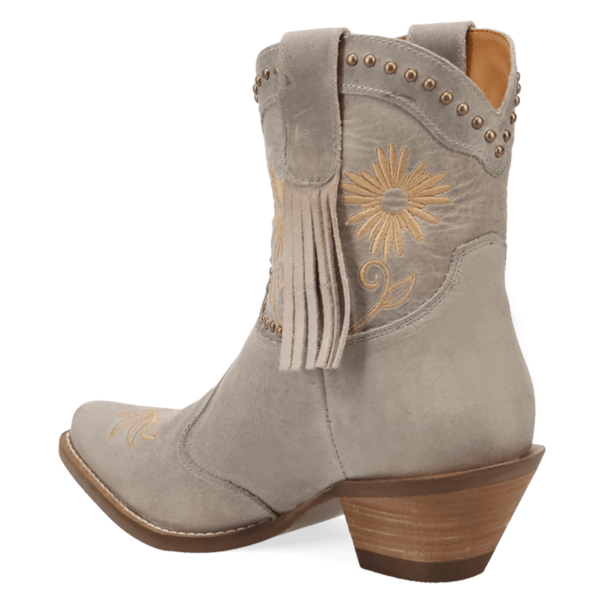 PRODUCT SHOT COUNTRY CUTE LEATHER BOOTIE AT 270 DEGREE ANGLE