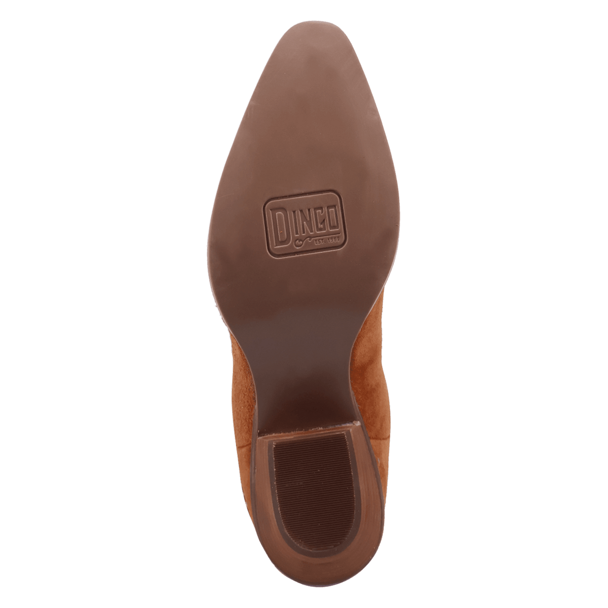 PRODUCT SHOT SWEET DREAMS LEATHER BOOT AT OUTSOLE ANGLE