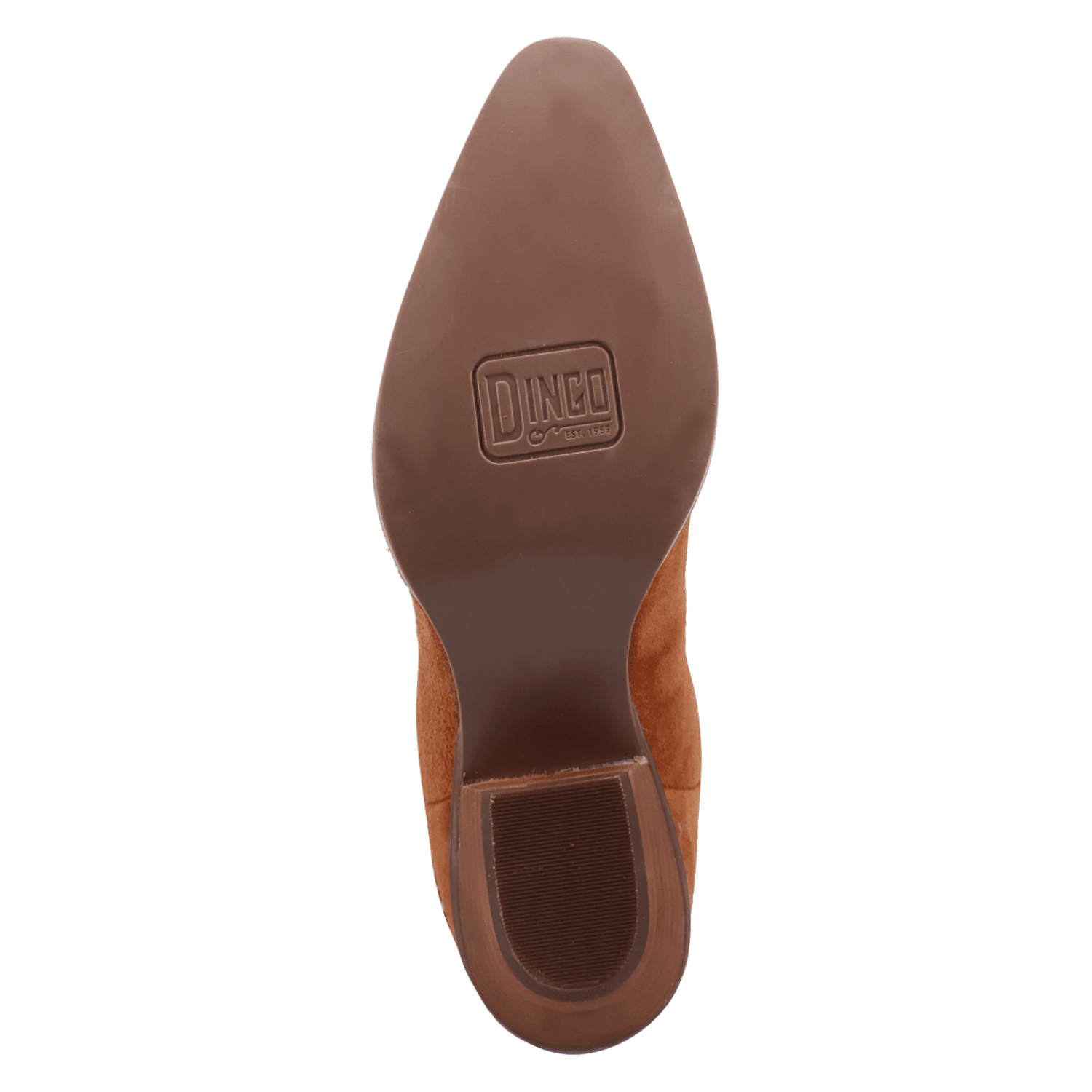 PRODUCT SHOT SWEET DREAMS LEATHER BOOT AT OUTSOLE ANGLE
