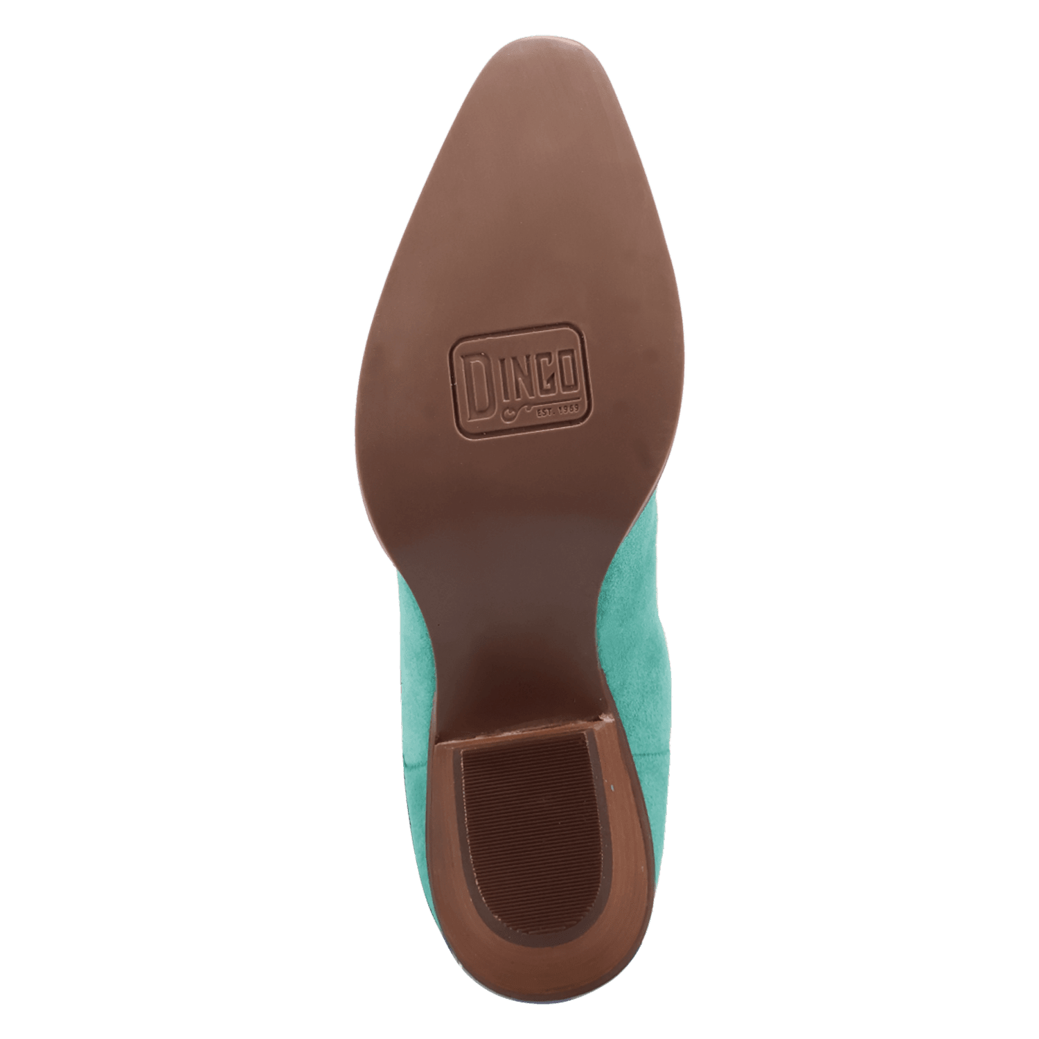 PRODUCT SHOT SWEET DREAMS LEATHER BOOT AT OUTSOLE ANGLE