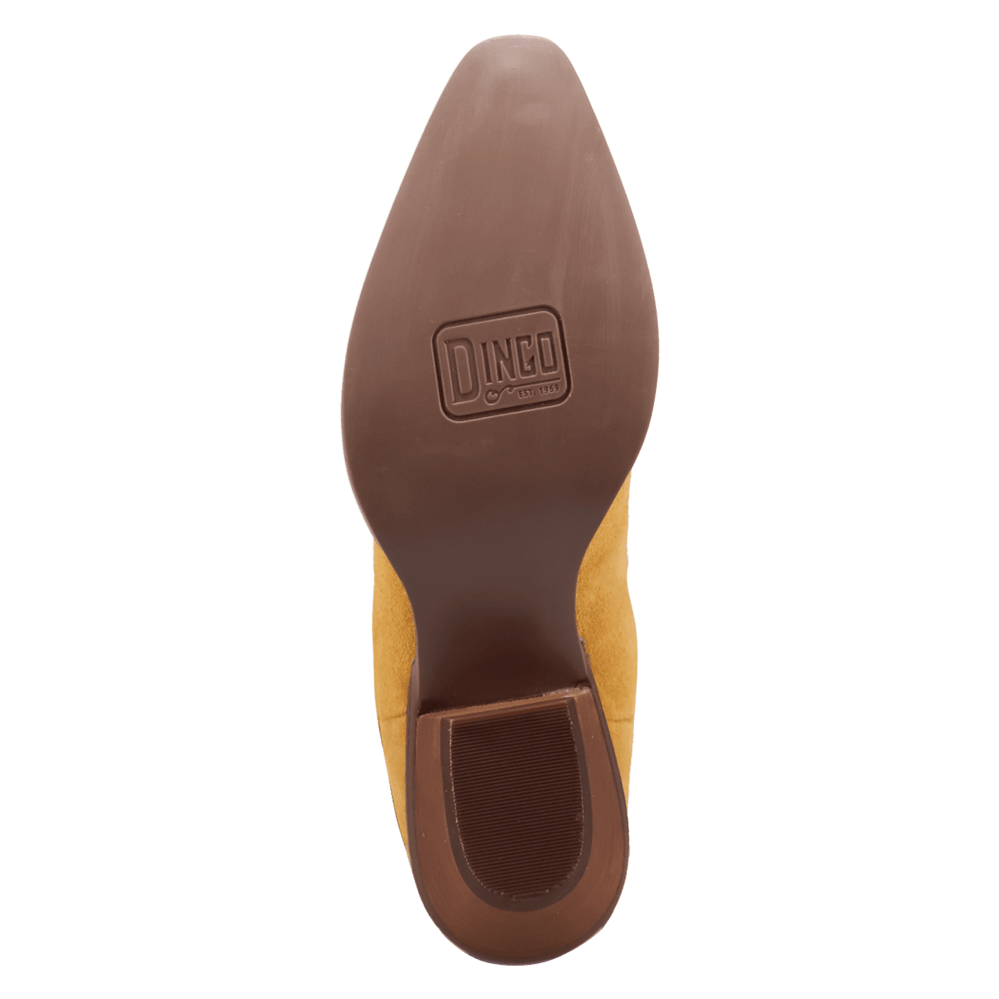 PRODUCT SHOT SWEET DREAMS LEATHER BOOT AT OUTSOLE ANGLE