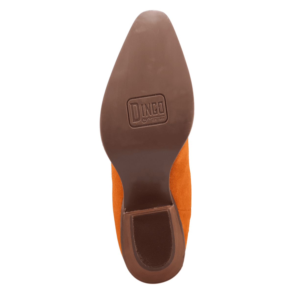 PRODUCT SHOT SWEET DREAMS LEATHER BOOT AT OUTSOLE ANGLE