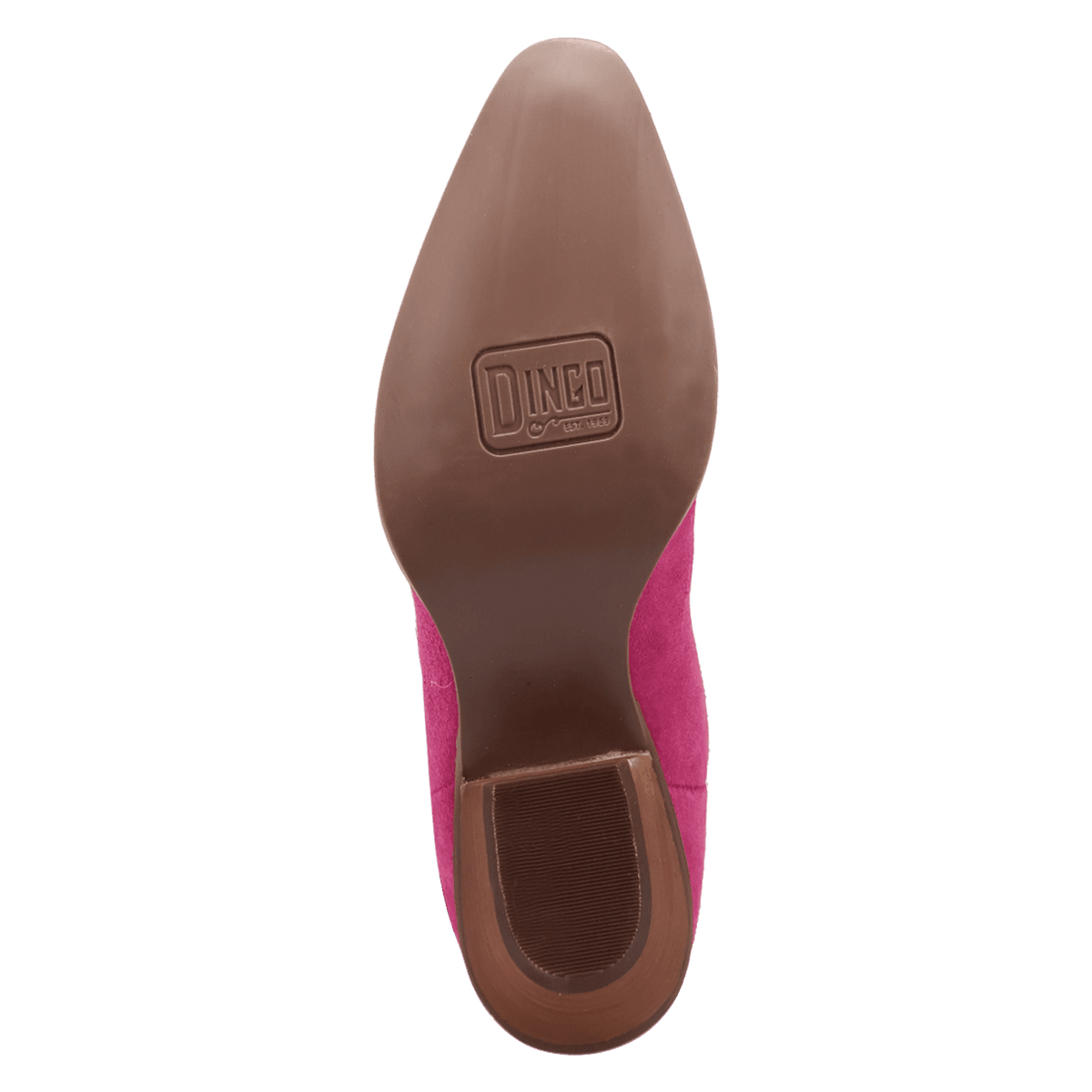 PRODUCT SHOT SWEET DREAMS LEATHER BOOT AT OUTSOLE ANGLE