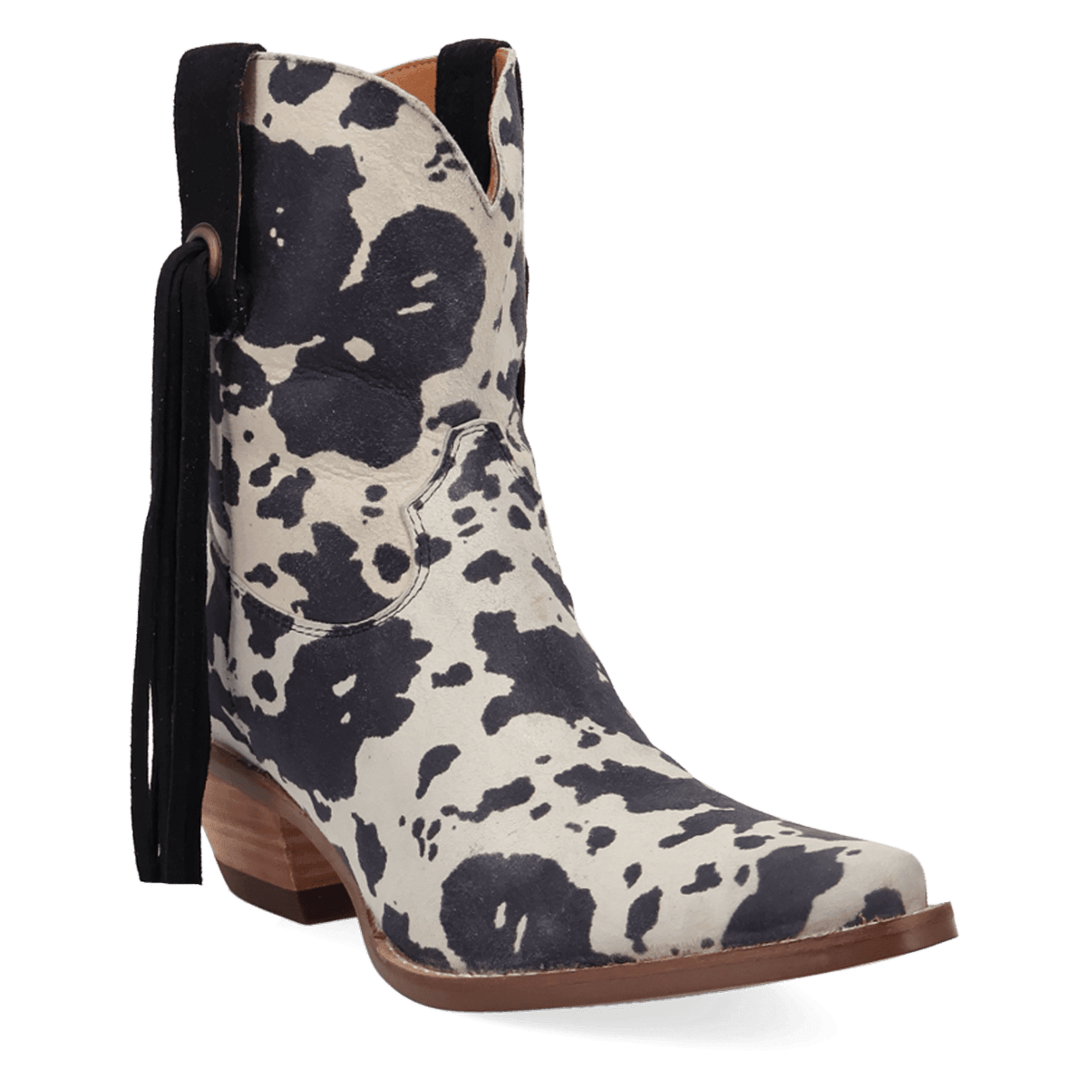 PRODUCT SHOT WILD LIFE LEATHER BOOTIE AT 45 DEGREE ANGLE