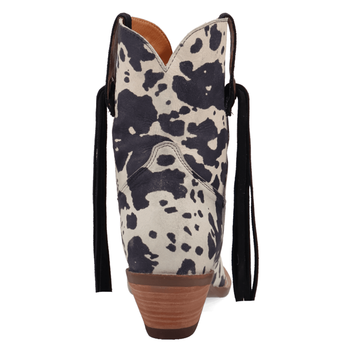 PRODUCT SHOT WILD LIFE LEATHER BOOTIE AT 180 DEGREE BACK ANGLE