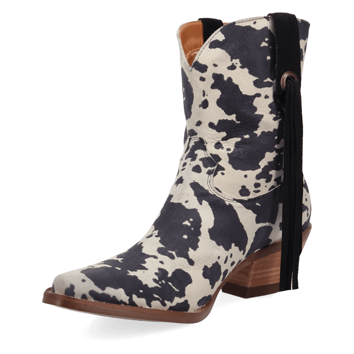 PRODUCT SHOT WILD LIFE LEATHER BOOTIE AT 225 DEGREE ANGLE