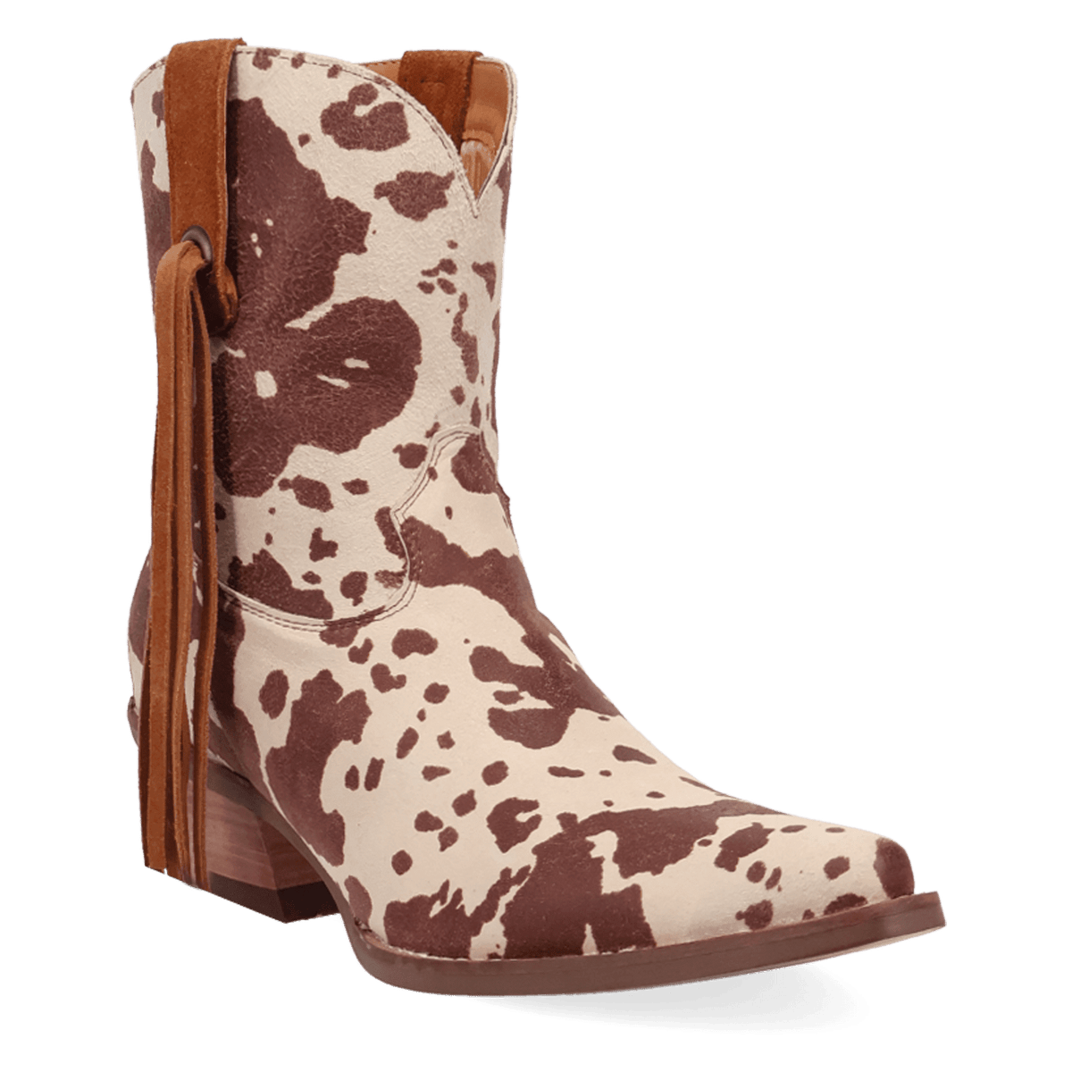 PRODUCT SHOT WILD LIFE LEATHER BOOTIE AT 45 DEGREE ANGLE