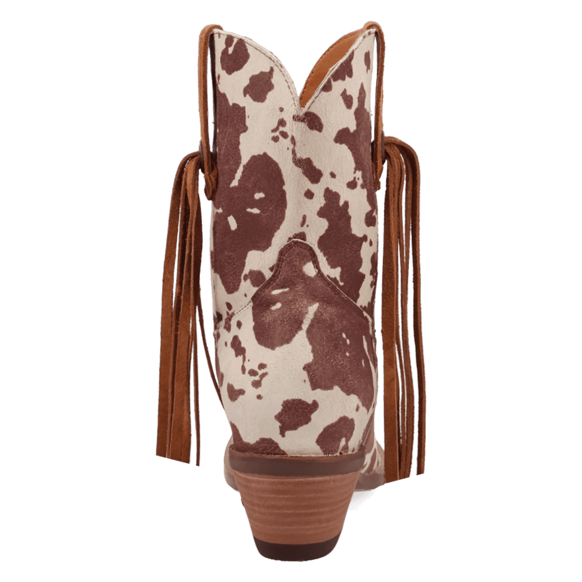 PRODUCT SHOT WILD LIFE LEATHER BOOTIE AT 180 DEGREE BACK ANGLE