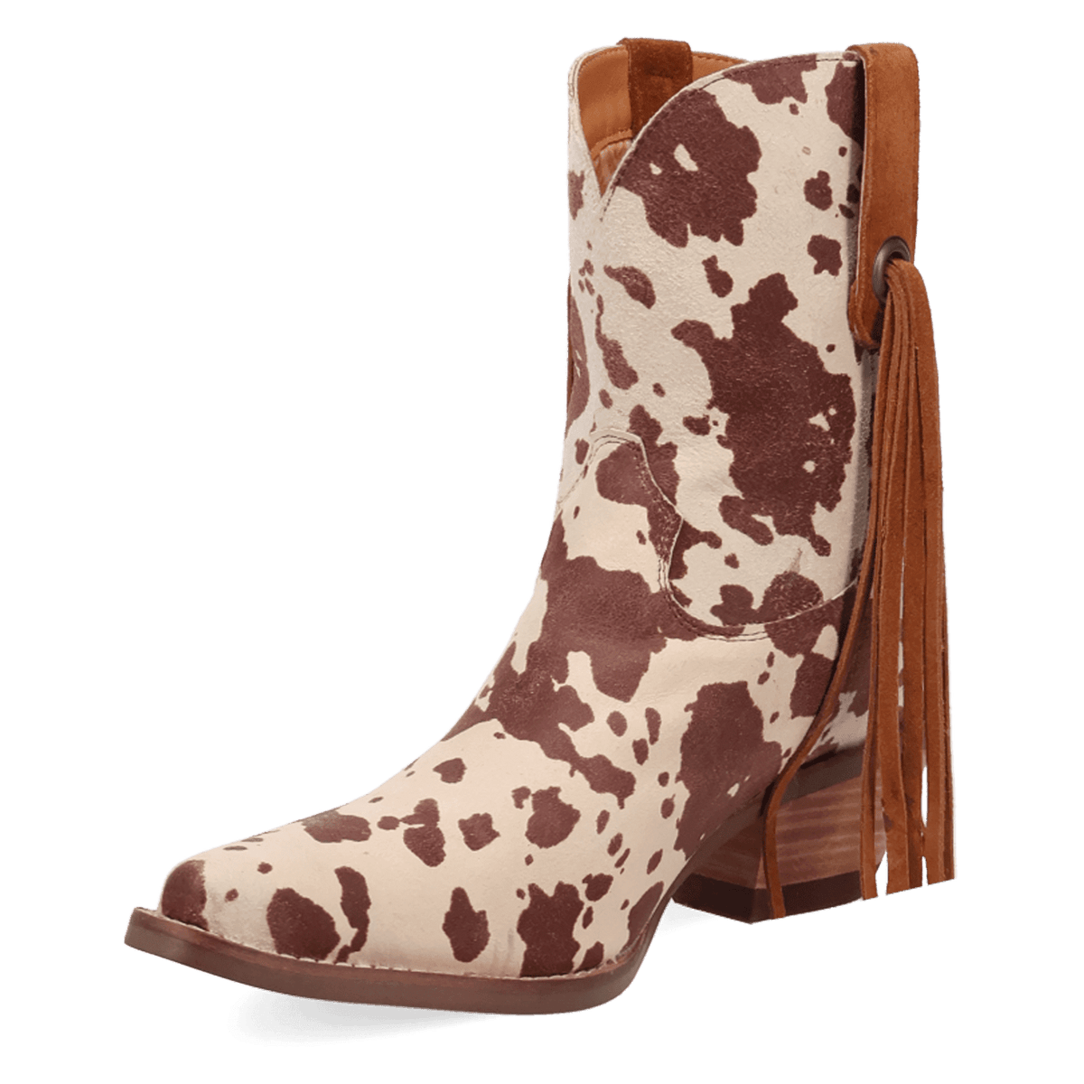 PRODUCT SHOT WILD LIFE LEATHER BOOTIE AT 225 DEGREE ANGLE