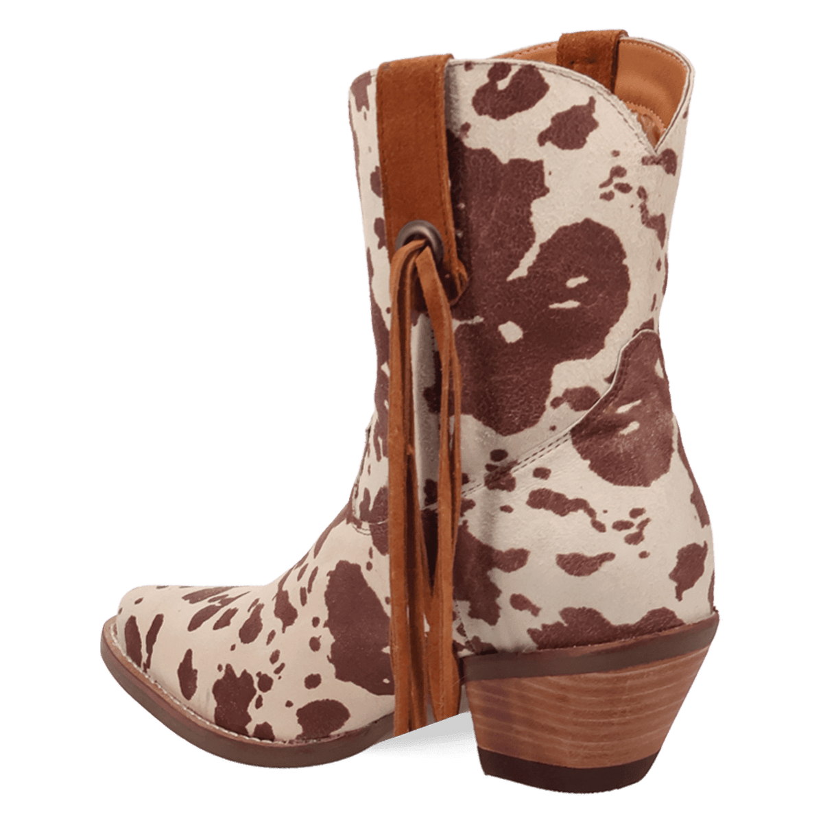 PRODUCT SHOT WILD LIFE LEATHER BOOTIE AT 270 DEGREE ANGLE