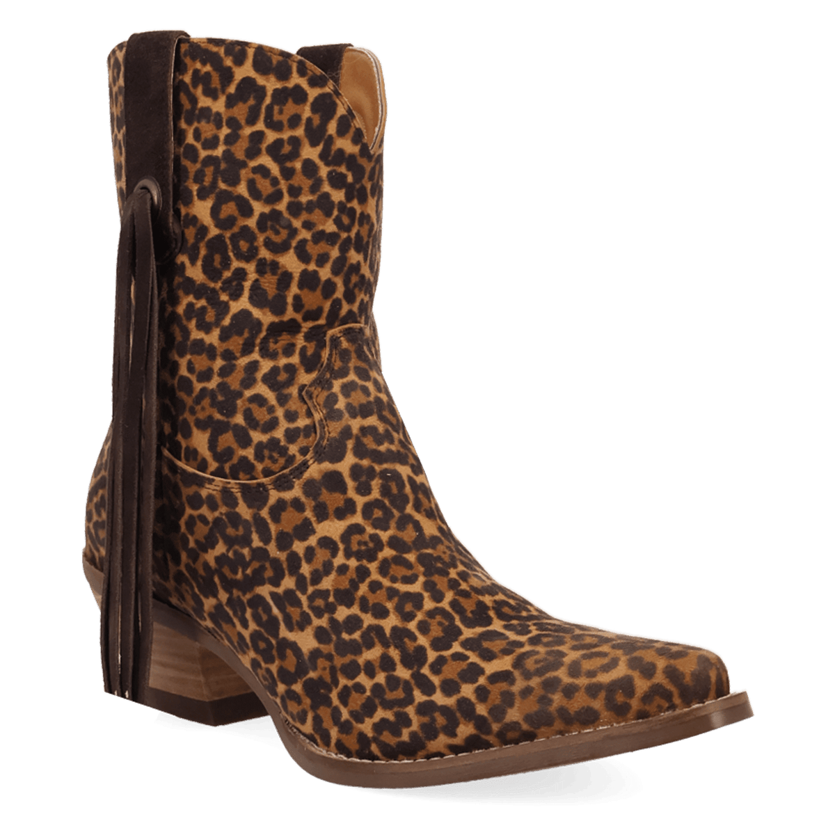 PRODUCT SHOT WILD LIFE LEATHER BOOTIE AT 45 DEGREE ANGLE