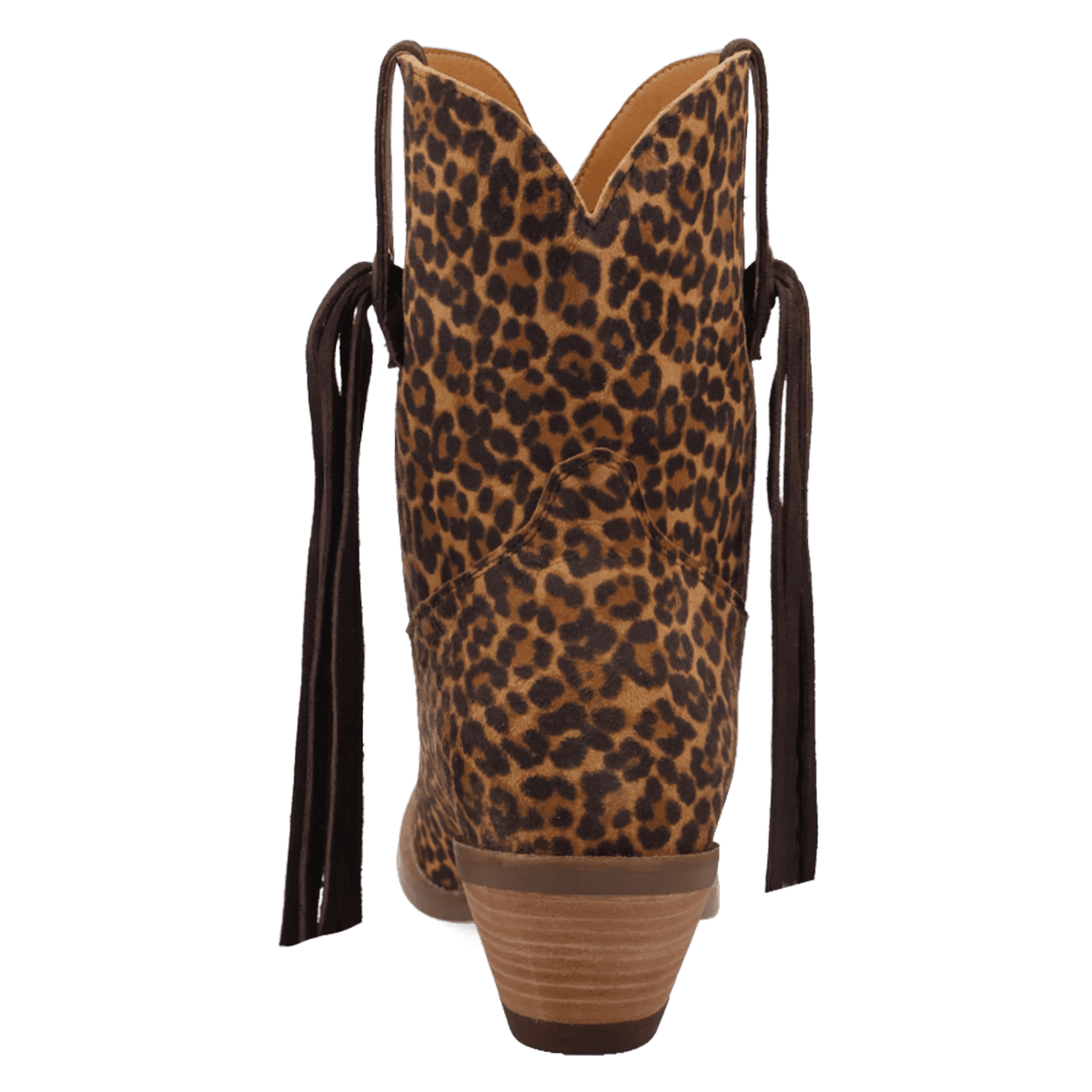 PRODUCT SHOT WILD LIFE LEATHER BOOTIE AT 180 DEGREE BACK ANGLE