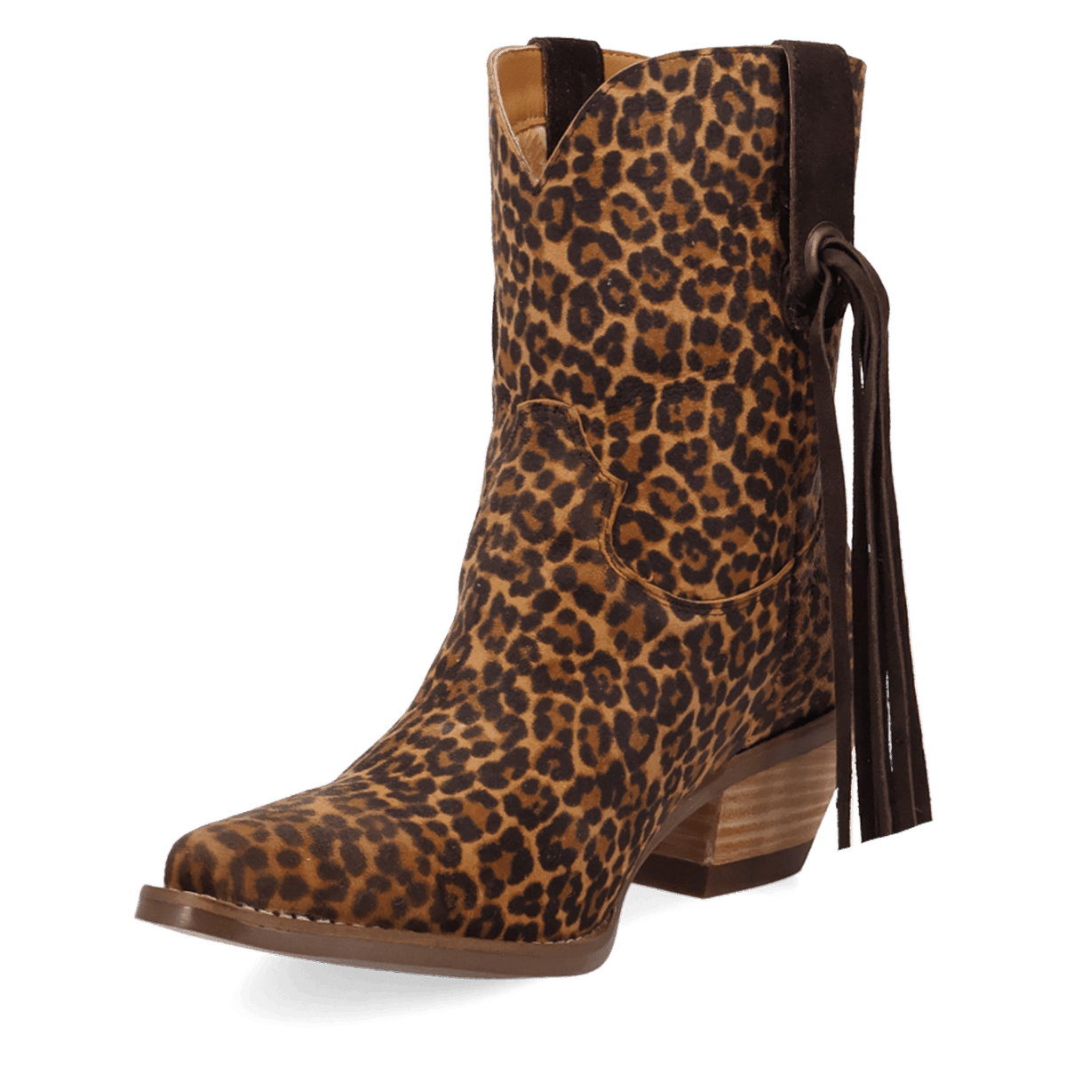 PRODUCT SHOT WILD LIFE LEATHER BOOTIE AT 225 DEGREE ANGLE